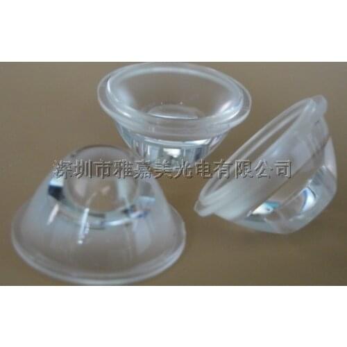 High power led lens 20mm 45 degrees Concave Shamian lens, 1W 3W lens Reflector,LED Optical lens