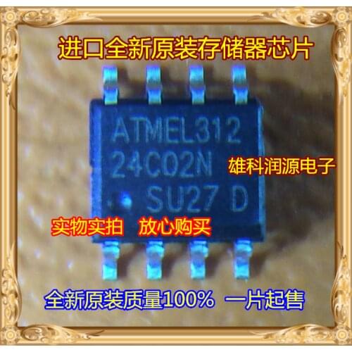 10pieces AT24C02N-10SU-2.7 AT24C02N-SU27 SOP-8