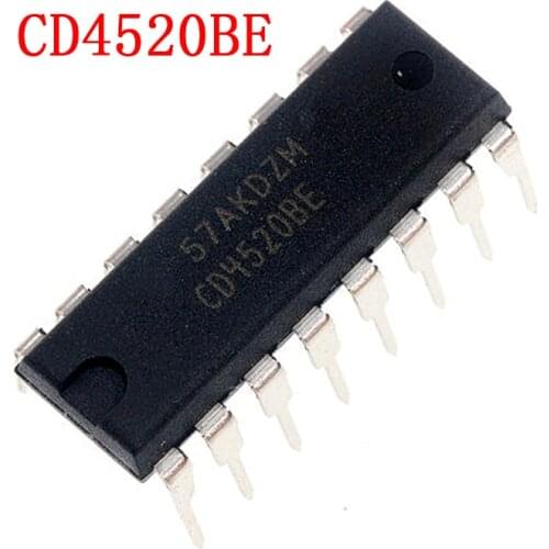 10PCS CD4520BE DIP16 CD4520 DIP 4520BE DIP16 new and original IC
