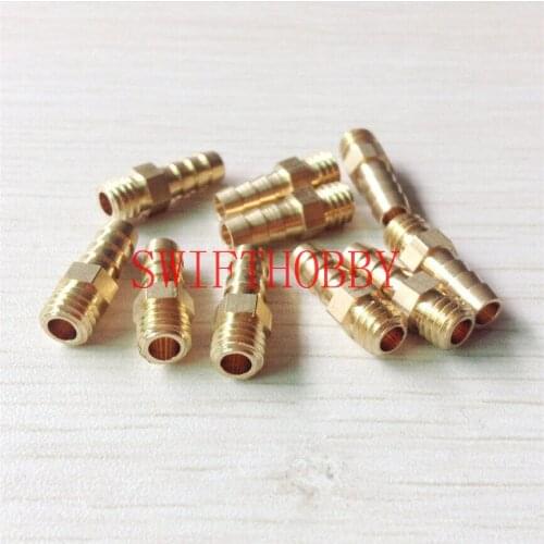 10pcs brass M5 threaded water nipples/outlets for rc boat