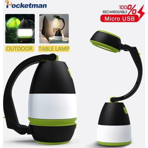 3In1 Emergency Light Portable LED Camping Lantern USB Rechargeable Flashlight Lantern for Hurricane Emergency, Fishing ,Hiking