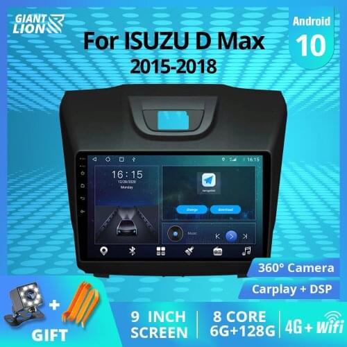2DIN Android10.0 Car Radio For ISUZU D-Max 2015-2018 Stereo Receiver GPS Navigation Auto Radio Car Stereo Bluetooth Player IGO