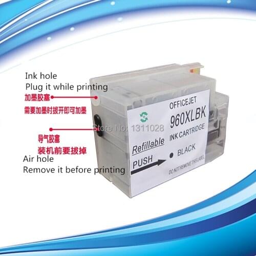 INK WAY H960 Refillable ink cartridge with CHIPS for officejet Pro 3610 3620 Printers
