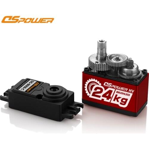 Hobbyhh DS-B008-C Brushless Digital Servo 24kg Waterproof Metal Teeth for Vehicle 180 Degrees