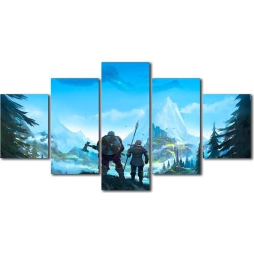 Canvas Paintings on The Wall Art Valheim Game Posters and Prints Modern Pictures for Living Room No Frame