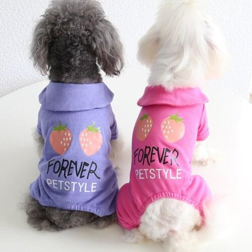 Small Dog Jumpsuit Pajamas Autumn Winter Pet Costume Dog Clothes Outfit Garment Pomeranian Yorkies Puppy Poodle Clothing Overall