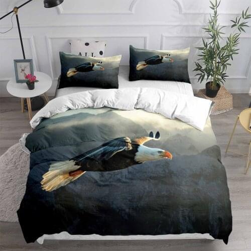 Eagle Standing Under The Rain Bedding 3D Print Set Duvet Cover Sets Comforter Bed Linen Twin Queen King Single Size Dropshipping