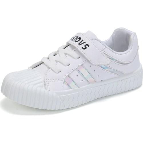 Skoex Kids Fashion Sneakers Boys Girls Soft Sole Slip-on Sport Shoes Lightweight Children Student Toddler Casual Flat Skate Shoe