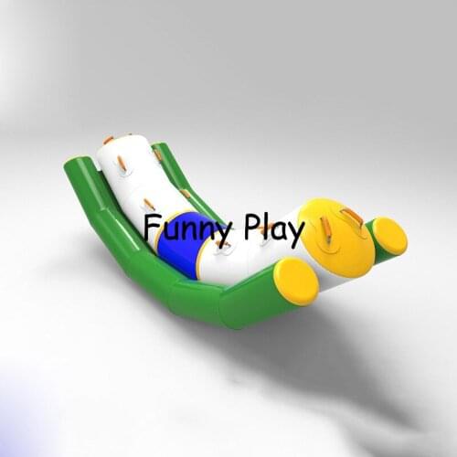 Inflatable water floating totter,inflatable water seesaw,inflatable seesaw for kids single line double lines seesaw rocker
