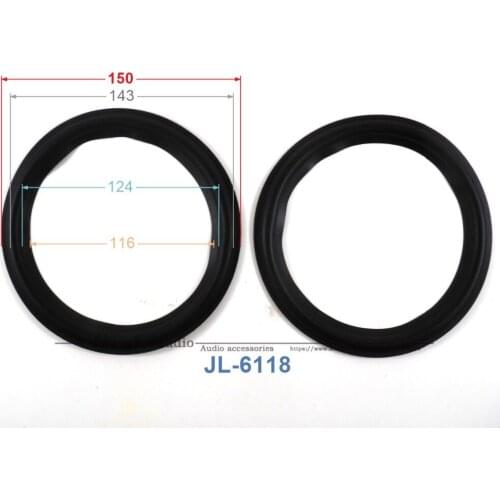 New 10 pcs /lot = 5 Pair 6 inch Woofer Repairable Parts / Speaker Rubber Surround ( 150mm / 143mm / 124mm / 116mm )