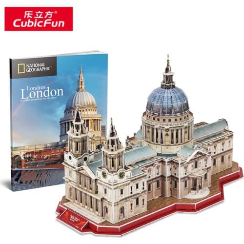 Curiosity 3D World Famous Architecture Model St.Paul‘s Cathedral Cardboard Assembly Blocks Gift for Children Adult
