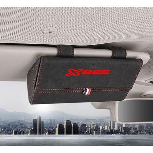 1pc Auto Accessories for Suzuki Xbee Flocking Auto Sunglasses Case Holder Organizer Car Glasses Box Storage Holder