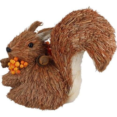 Easter Simulation Ornaments Straw Woven Artificial Animal Decor Decorations Photoshoot Supplies Village Style Neck Decoration