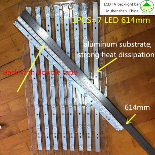 100%New 54Pieces*7LED 614mm*18mm LED backlight TV strip Bar GJ-2K15 D2P5-315 D307-V1 for 32 Inch TV 32HHA5857 LM315WF1