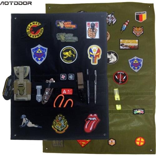 Storage display poster armor armband finishing cloth wall display Board hook Tactical military Army Patches Folding Mat