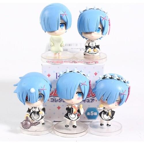 Re:ZERO Starting Life In Another World Rem PVC Figures Toys 5pcs/set