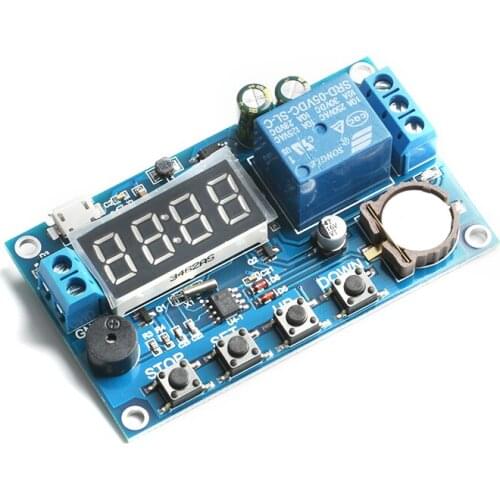 DC 5V Real time Timing Delay Timer Relay Module Switch Control Clock Synchronization Multiple mode control Wiring diagram