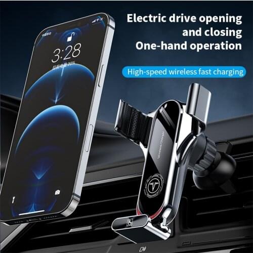 Smart wireless charger 2021 new car phone holder 15W fast charging for iphone 11/12/13/X/XR/8Plus Samsung S8/9/10 Huawei Mate20