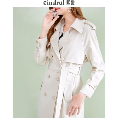 2021 Spring New Style Windbreaker Womens Middle Length, Small, High-grade, Thin, Age Reducing, Fashionable and Fashionable