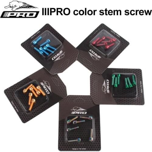 New Titanium-plated Colorful Screws M5*18MM Stem Riser MTB Bicycle Handlebar Screws Cycling Bicycle Accessories