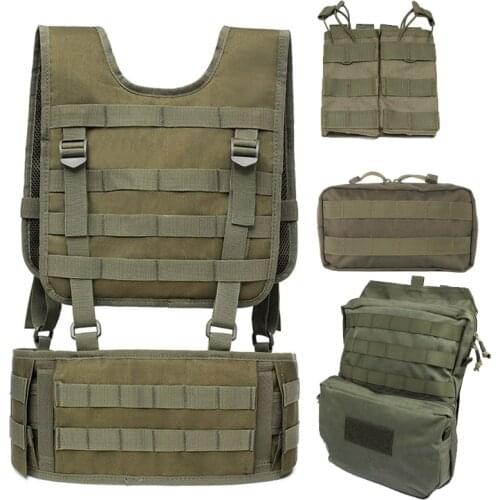 Military Molle Belt Army Tactical Airsoft Waist Belt Equipment EAS H-shaped Soft Padded Gear Nylon Men Hunting Battle Girdle