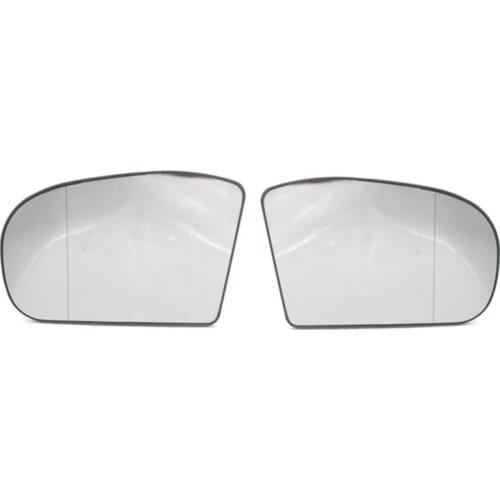 1 Pair Right and Left Side Rearview Mirror Glass Len Replacement for Mercedes Benz W203 W211 2038100121 2038101021