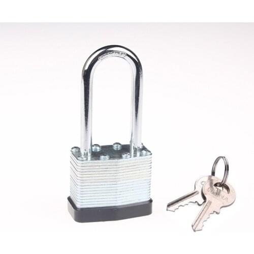 1Pcs Laminated Steel Padlock 1-9/16-inch(40mm) Pin Tumbler Keyed Alike Padlock with Hardened Short Shackle with 2 Steel Keys