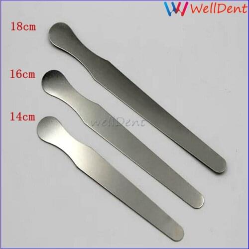 3pcs/set Dental Oral Instrument Medical Tongue Depressor Blade Stainless Steel Dental Materials Dental Lab
