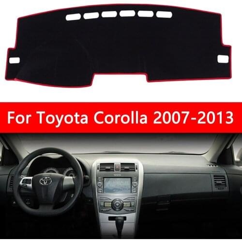 Car Dashboard Cover Mat Dashmat Sun Shade Pad for Toyota Corolla 2007-2013 E140 E150 Auto Non-slip Sun Shade Pad Carpets