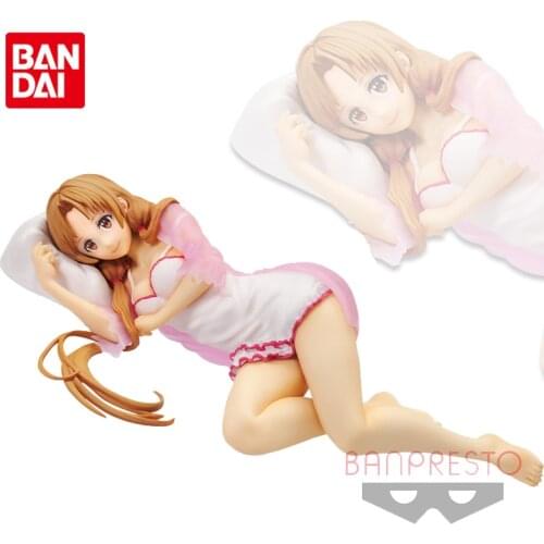 Bandai Genuine SWORD ART ONLINE Alicization Lycoris Yuuki Asuna Sexy pajamas Anime Action Figure Collectible Model Toys