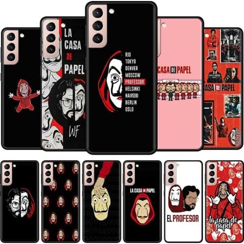 Spain TV Money Heist House Paper Cell Phone Case for Samsung Galaxy S21 Ultra S20 FE S10 5G S9 S8 Plus S10e S7 Edge Cover