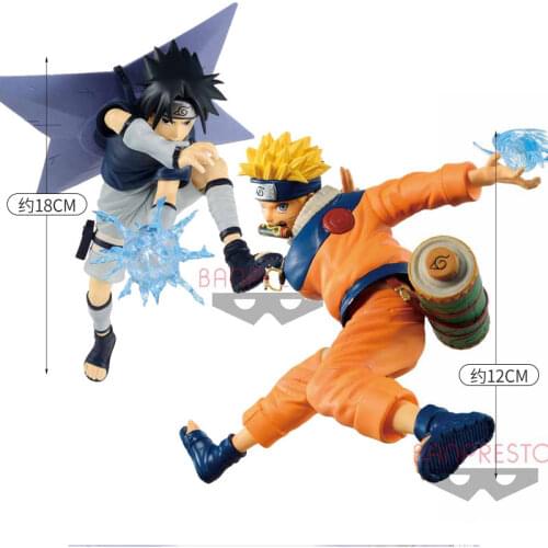 BANDAI Banpresto Naruto Sasuke Naruto VIBRATION STARS Anime Toys Figure BP17427