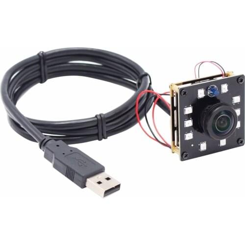 Fisheye 1080P IR Infrared USB Webcam Board CMOS OV2710 Night Vision 2Megapixel USB Camera Module with 1.56mm fisheye lens