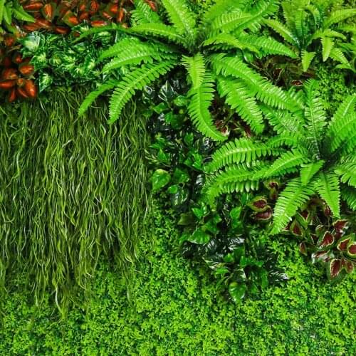 Artificial Plants Flowers Grass Green Plastic Tree Leaves Home Garden Decoration DIY Wedding Plants Wall plante artificielle
