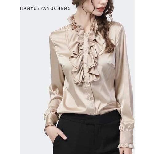 Jianyuefangcheng Collar Blouses