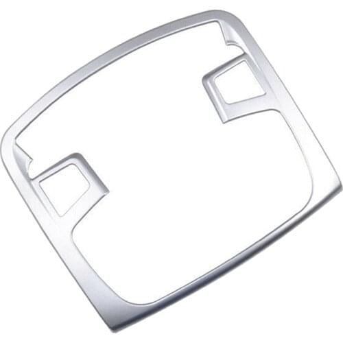 Car Roof Front Reading Lamp Frame Cover Trim ABS Silver for Ford Ranger 2015-2020