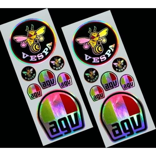 Laser Rainbow Decals For PIAGGIO VESPA GTS GTV LX LXV LT PX PRIMAVERA 50 125 150 200 250 300 300ie Decals Motorcycle Vinyl