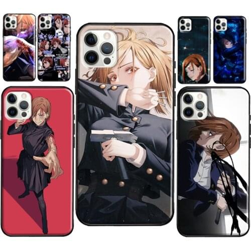 Kugisaki Nobara Jujutsu Kaisen Soft TPU Case For iPhone XR X XS MAX SE 2020 6S 8 7 Plus 12 Mini 11 Pro Max Cover Shell