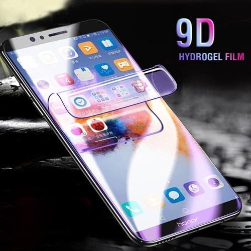 Soft full cover for huawei y6 2019 y7 prime 2018 pro hydrogel film protective y9 2019 film phone screen protector Not Glass