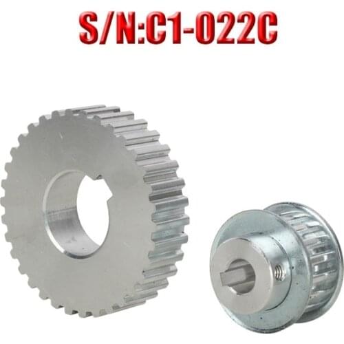 New Metal synchronous gear S/N C1-022 Timing Pulley Motor belt gear drive wheel for SIEG Lathe C1