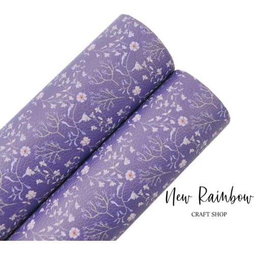 New Rainbow 30X22CM/A4 Gorgeous Flowers Group Litchi Pu Faux Leather Eco Friendly for Making bows, Crafts or DIY Earrings