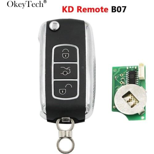 Okeytech Remote Control Smart Car Key Fob B Series BC Style 3 Buttons B07 Remote KD Key for KD900/KD900+/KD300/KD200/URG200