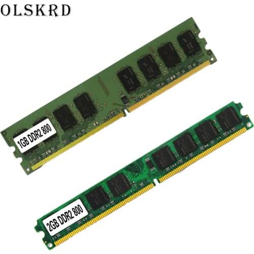 Olskrd ram ddr2 4Gb 1G 2Gb 800 DDR2 800Mhz / for AMD for intel desktop DDR 2 1G 2G 4G memory RAM memoria ddr2 2Gb 800 PC2 6400