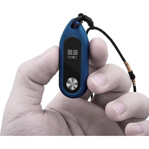 For xiaomi band 2 Silicone case mi band 2 Pendant Anti-lost silicone sleeve + lanyard