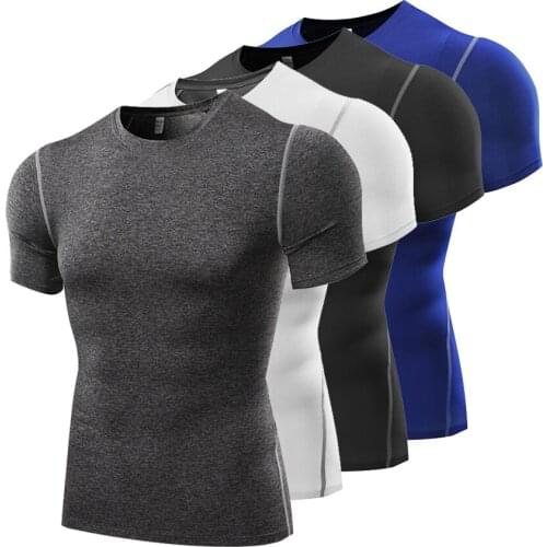 Training Shirts for Men Gym Clothing Male T Shirt Quick Dry Sportswear Bodybuilding Tops Skinny Running Tights Rashguard Jerseys
