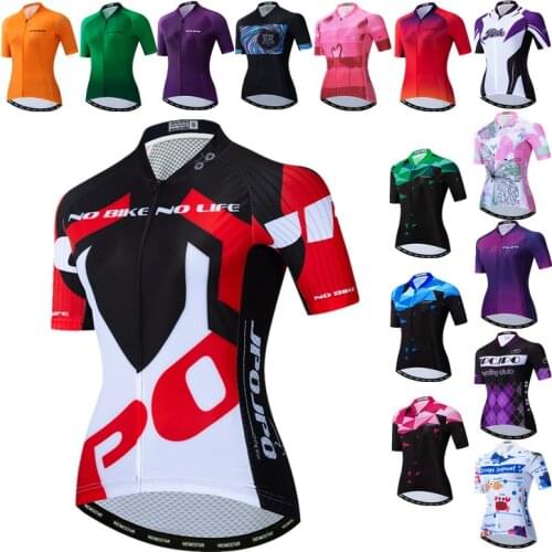 Weimostar Womens Cycling Jersey Pro Team Bicycle Clothing Maillot Ciclismo Anti-UV MTB Bike Jersey Breathable Cycling Shirt Top
