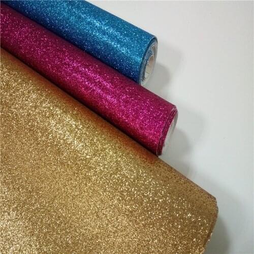 1.38m Width *50m Mixed Color Fine Glitter Fabric for DIY Craft Wallpaper Shoes Glitter Wallpaper