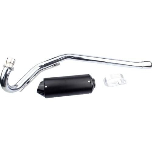 1Set Motorcycle Exhaust Muffler Full System Middle Link Pipe with Muffler Escape Exhaust Demper For Taotao Braaap Coolster Lifan