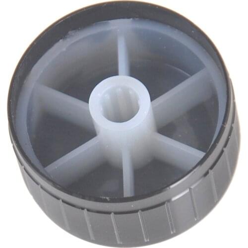 1Pcs 34*17mm Black Knurled Shaft Potentiometer Volume Control Rotary Knobs