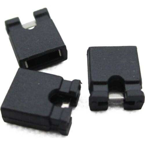 100pcs/pack Pitch 2.54MM Jumper Cap Mini Jumper Short Circuit Cap Contion